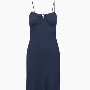 Aritzia Bellow midi dress, cobalt blue XS